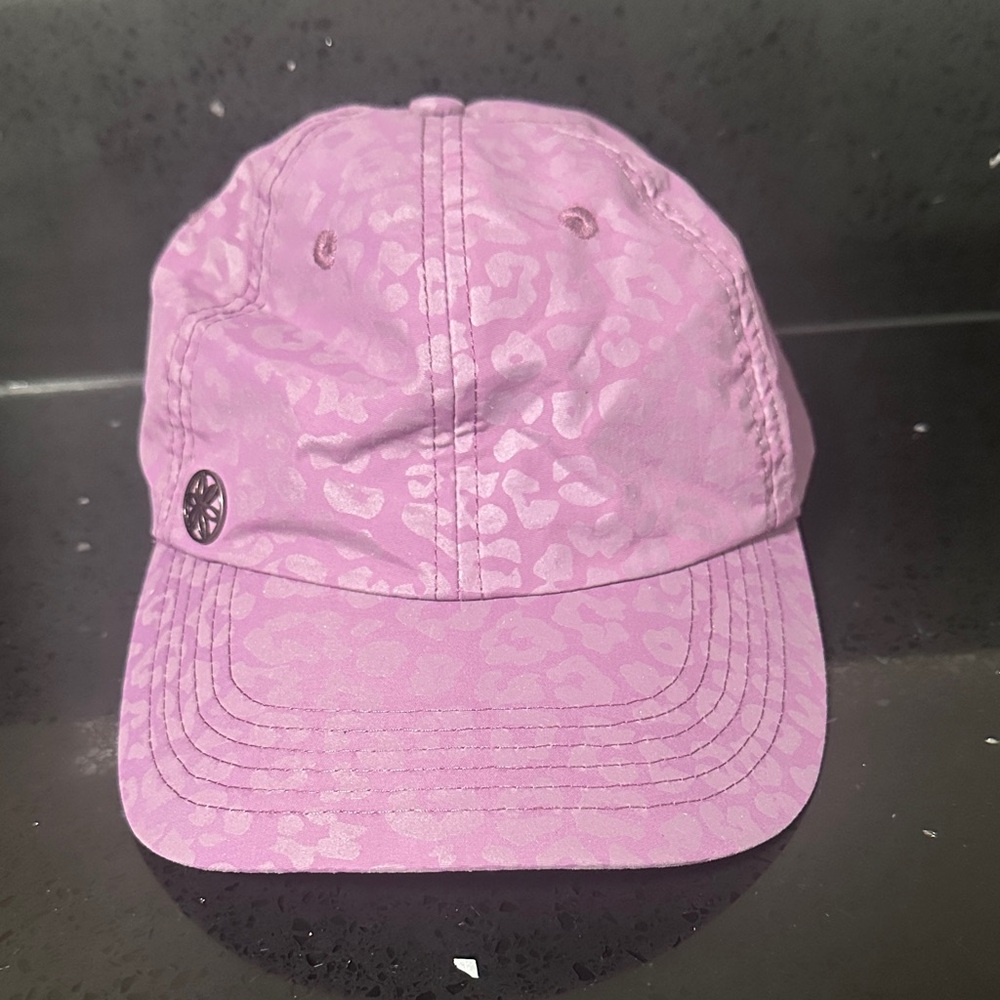 GAIAM Purple leopard print Patterned Baseball Workout Running Hat Adjustable Cap